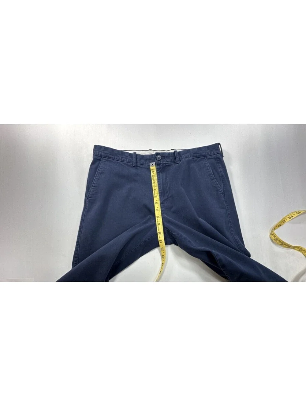 J Crew Flex Straight Fit Flat Front Chinos Blue Mens 34/32